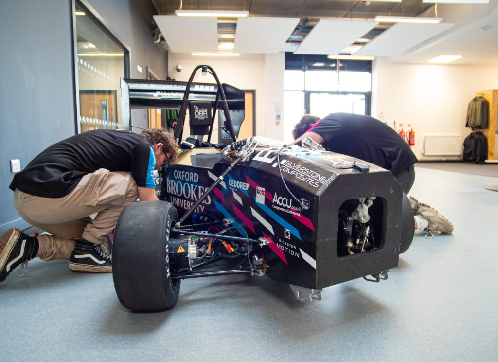 Design engineer,Encocam 35th Anniversary iMET building oxford brookes racing 'Nessie) honeycomb core chassis